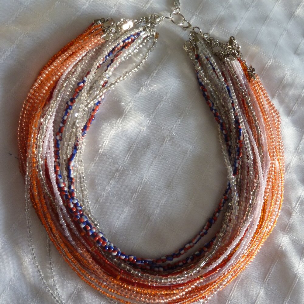No. 1272- Customizable handmade sautoir necklace with seven possible colors